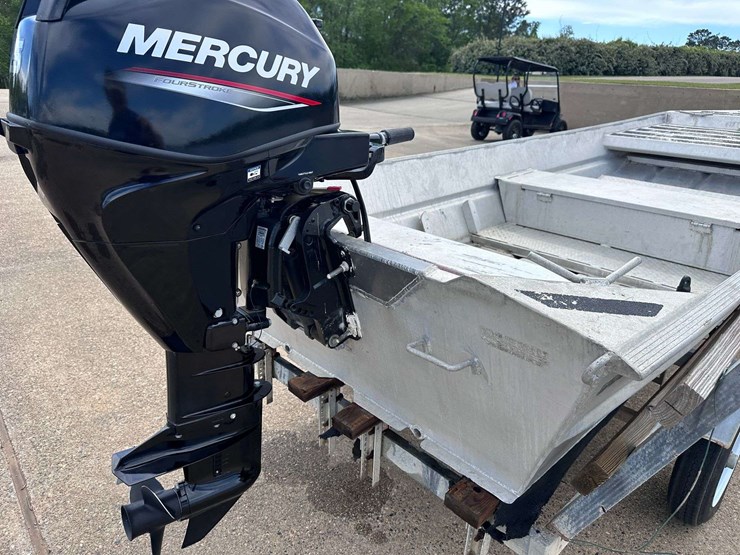 hanko-aluminum-14'-jon-boat-w/2022-mercury-25hp-4-stroke-outboard-motor-&-trailer-image-36