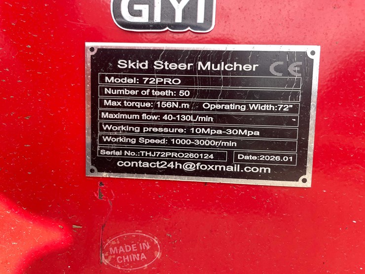 #7043-•-unused-future-72"-skid-steer-forestry-drum-mulcher-mower-(o10)-image-12