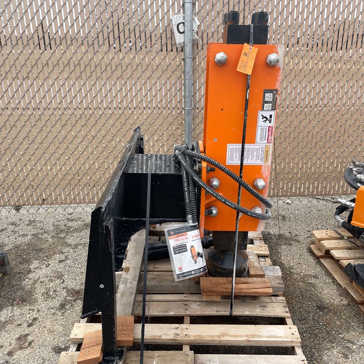 #7031 • Unused Wolverine PD1-12-03D Skid Steer Hydraulic Post Pounder (O11)