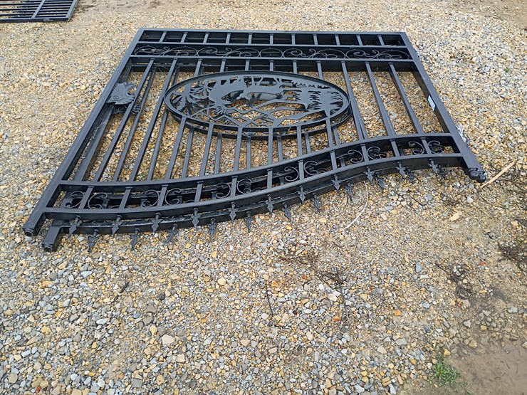 #21598-•-14ft-bi-parting-iron-gate-(deer)-image-3