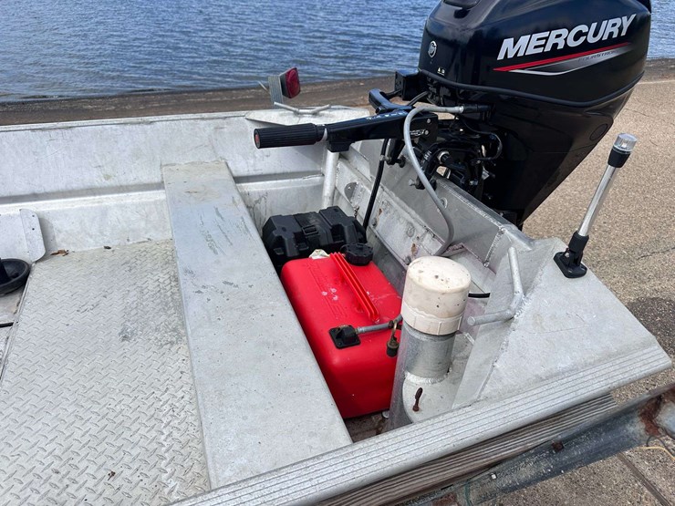 hanko-aluminum-14'-jon-boat-w/2022-mercury-25hp-4-stroke-outboard-motor-&-trailer-image-53