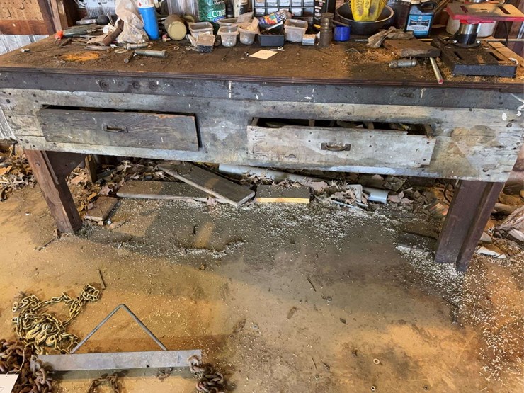 workbench-with-power-smart-drill-press-and-various-tools-image-9