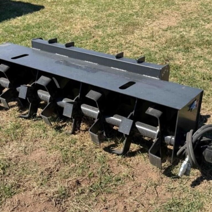 6’ Skid Steer Hydraulic Tiller