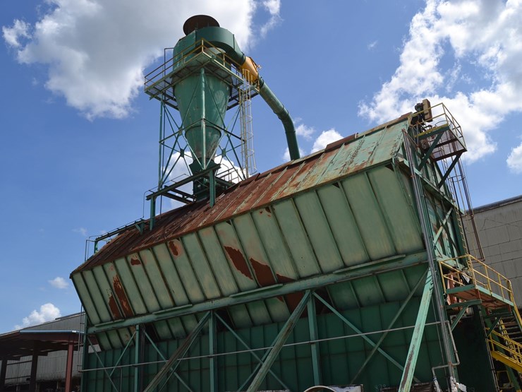 approx-120-unit-4-section-chip-bin-w/-15hp-hydralic-power-pack-w/-steps-&-catwalk-image-6