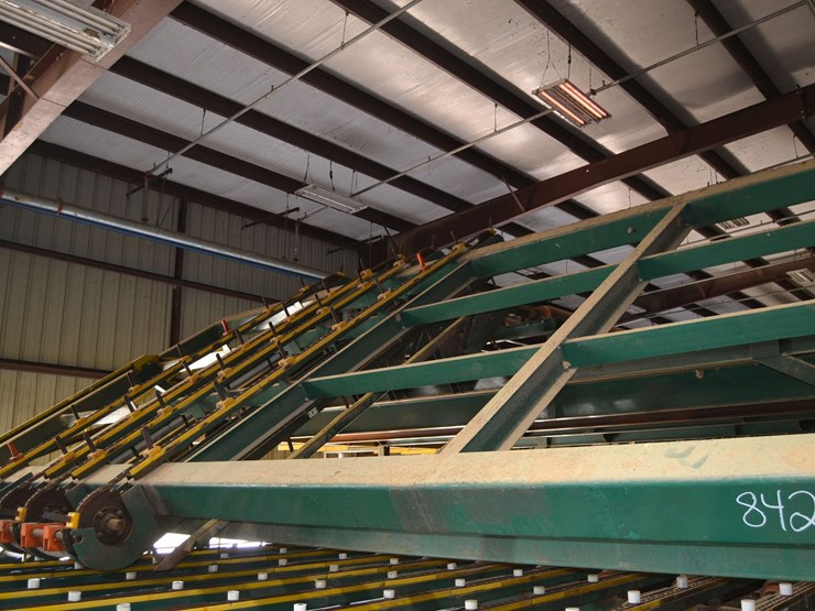 2015-usnr-28'-7-strand-transfer-w/lugs-w/even-end-rolls-w/16'-5-strand-incline-transfer-to-sorter-w/-drive-image-2