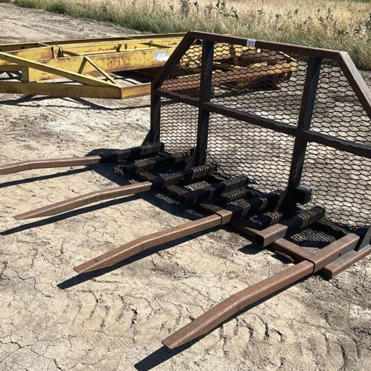 Custom 8' 4-Prong orchard Rake Attachment