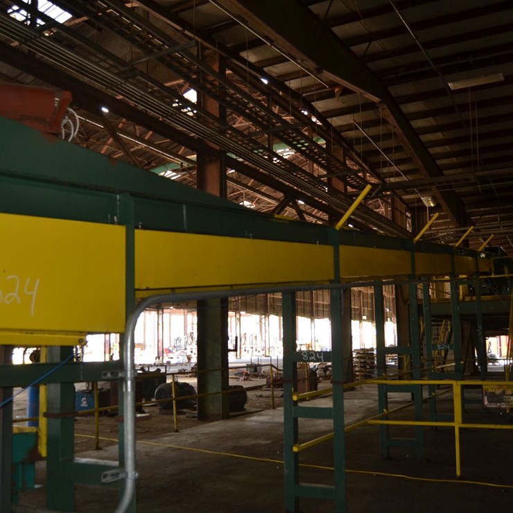 USNR 13"X65' LUMBER BELT TRANSFER W/ DRIVE