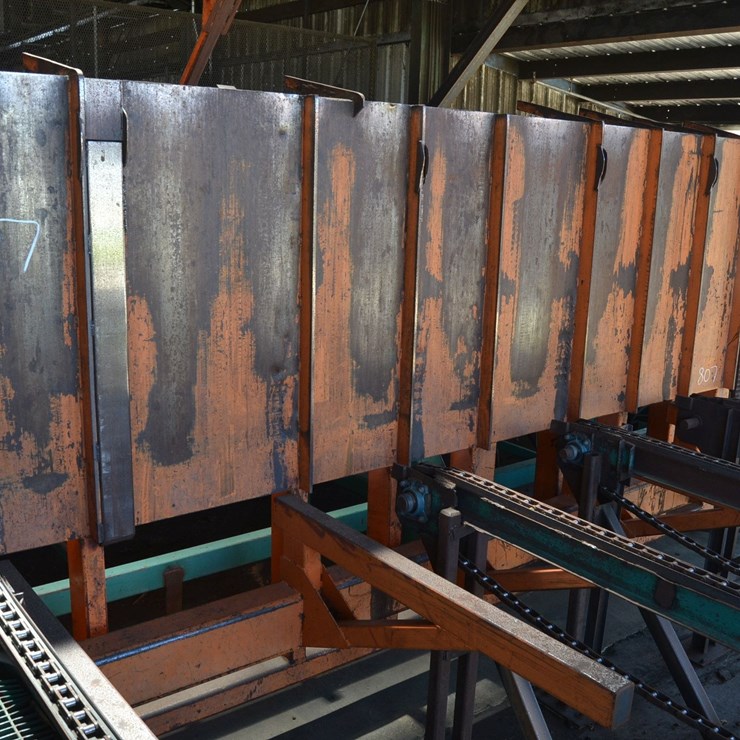 CAE 6' 5 ARM TILTING BREAK DOWN HOIST W/ 10' 5 STRAND DECLINE DECK W/ STICK REMOVABLE BELT