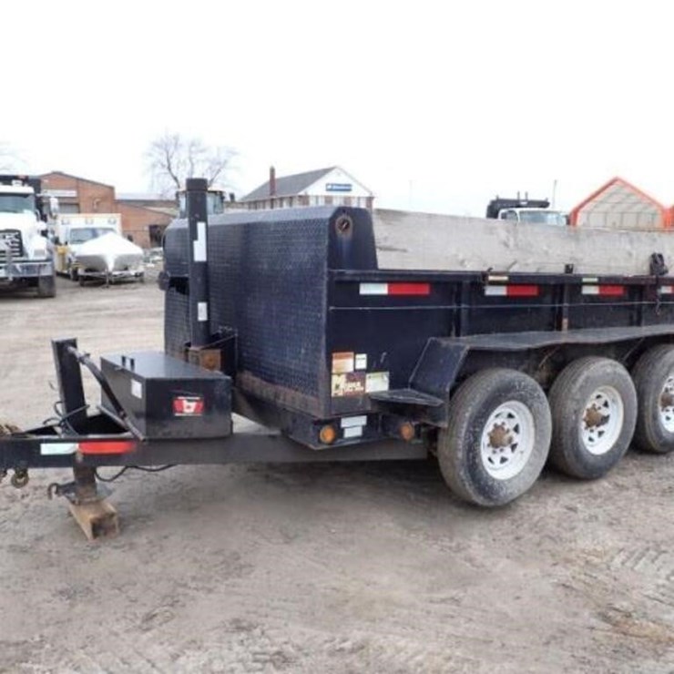 2017 Miska 12 Ft 10 Ton Tri/A Dump Trailer 2MSUDH3