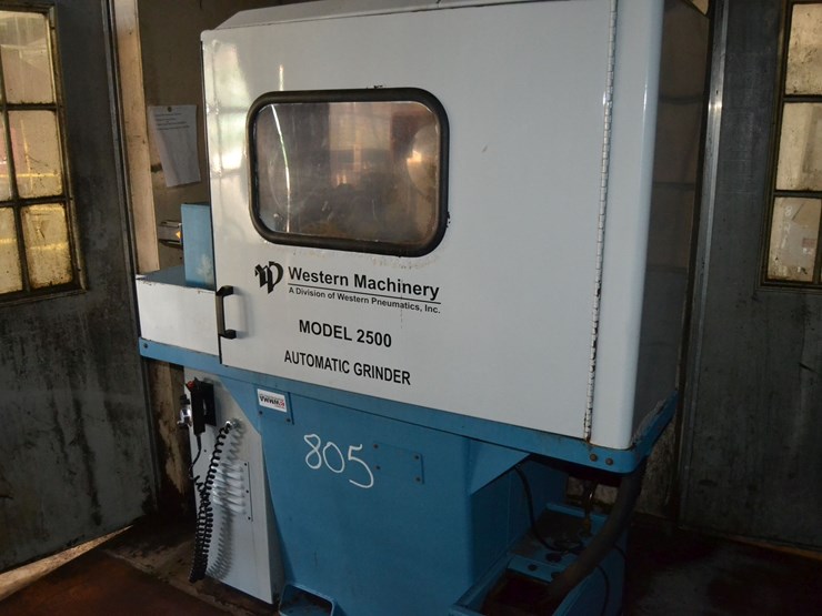 western-machinery-model-2500-automatic-side-head-grinder-w/-controls-image-1