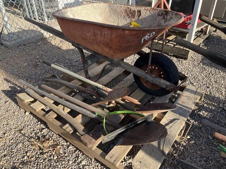wheel-barrow-w/-asst-hand-tools-image-2
