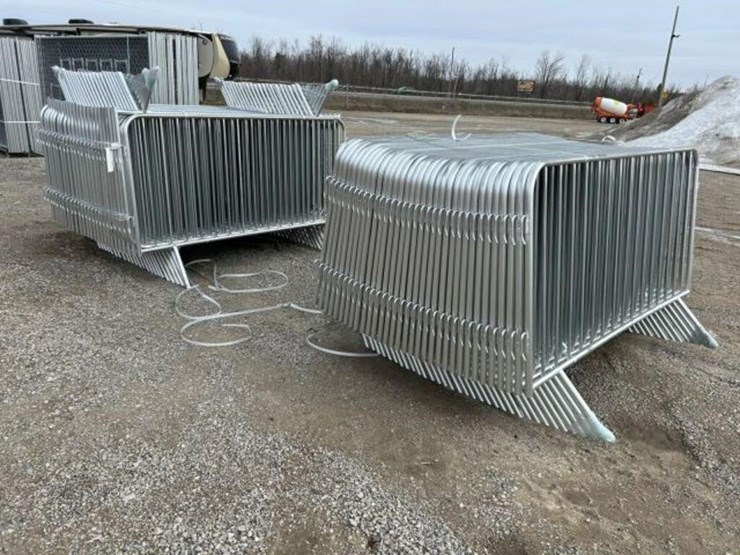 unused-qty-of-(80)-galvanized-site-fence-image-2