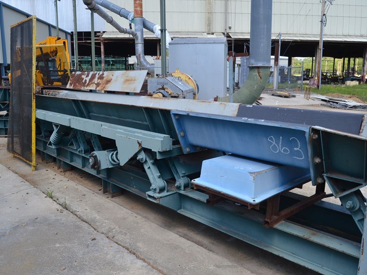 action-24"x28'-balanced-vibrating-conveyor-w/-mdi-metal-detector-w/-3hp-drive-motor-image-2