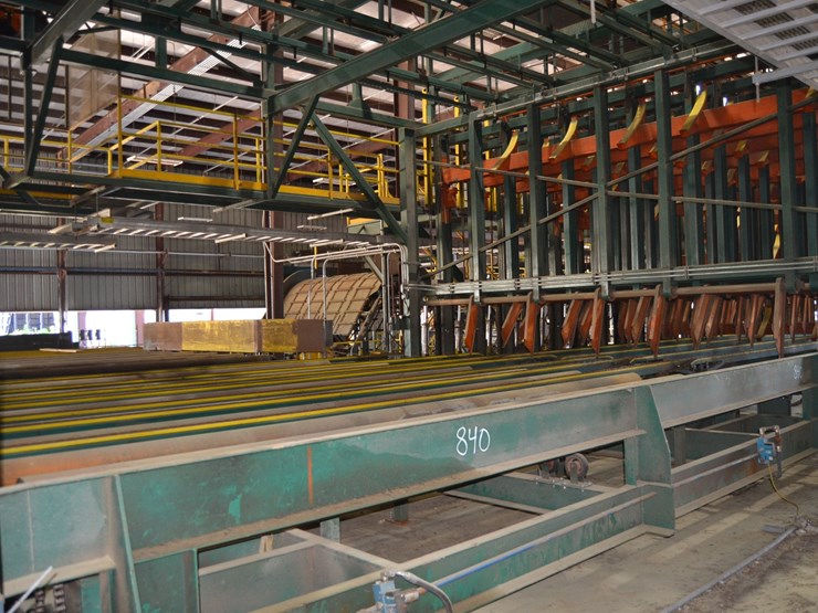 2015-usnr-83-bay-bin-sorter-w/infeed-incline-chain-w/catwalk-and-steps-on-both-sides-of-sorter-image-6