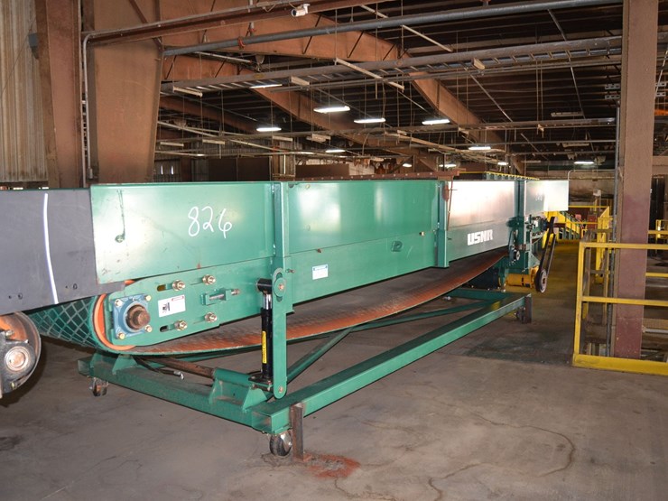 usnr-60"x22'-slow-down-belt-w/-hydraulic-adjustable-height-w/-drive-image-3
