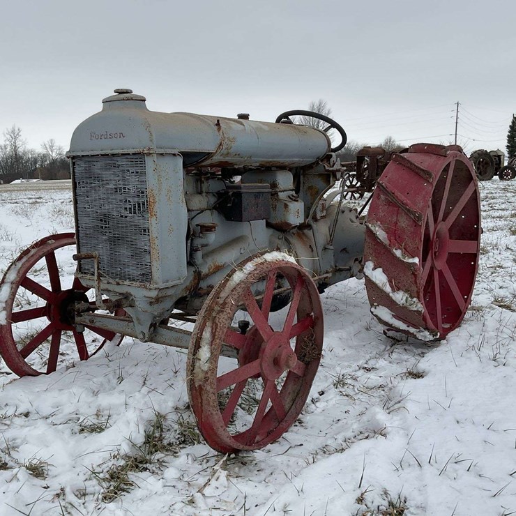 Fordson with Mounted Plow