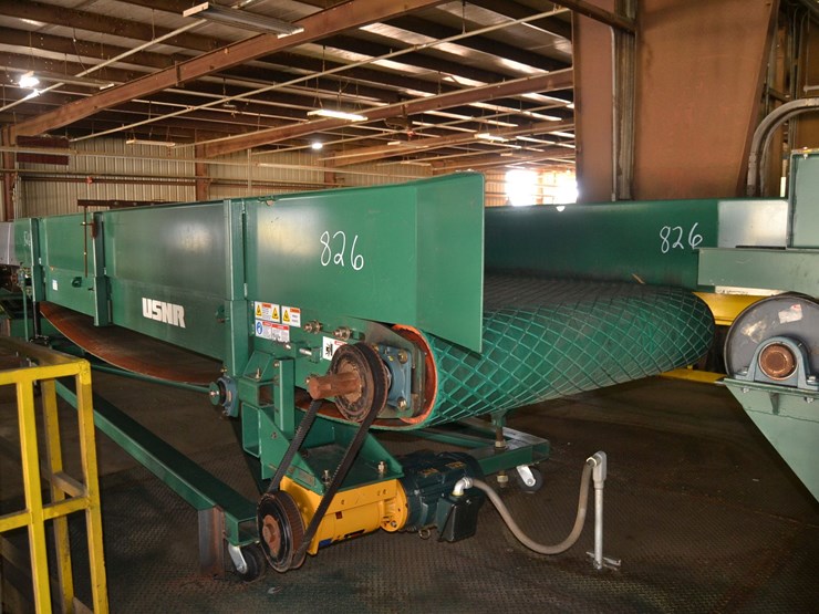 usnr-60"x22'-slow-down-belt-w/-hydraulic-adjustable-height-w/-drive-image-1