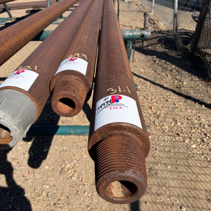 6-1/4" OD X 2-1/4" ID X 31.1' L SGL. RECESS SLICK DRILL COLLAR W/ 4-1/2" XH CONN.