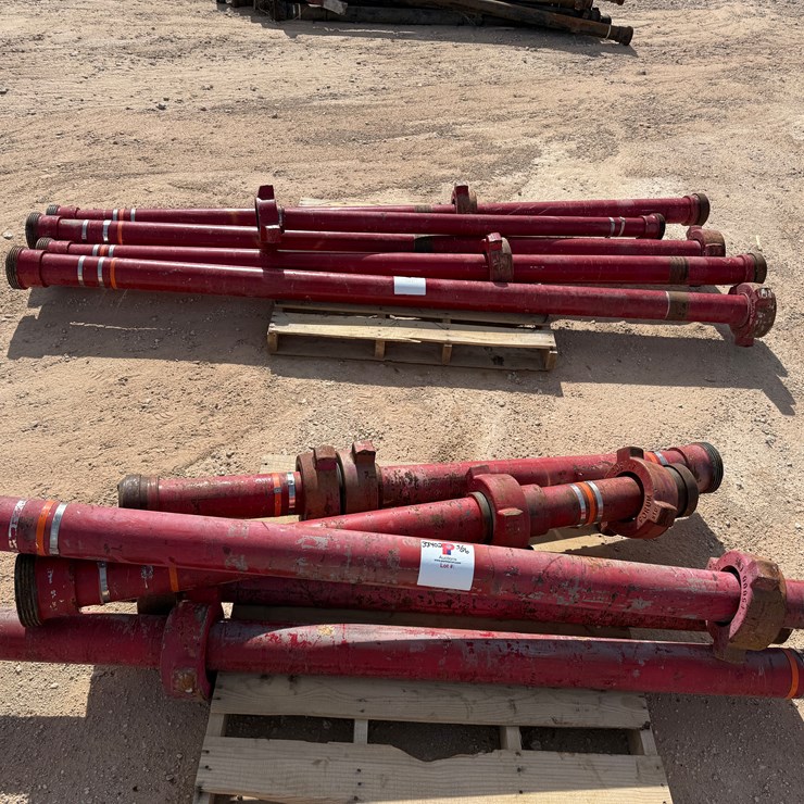 (10 X $) (4) 4” X 15’L, (2) 8’L, (3) 6’L, (1) 3” X 6’L FIG 1502 15K WP FLOW IRON