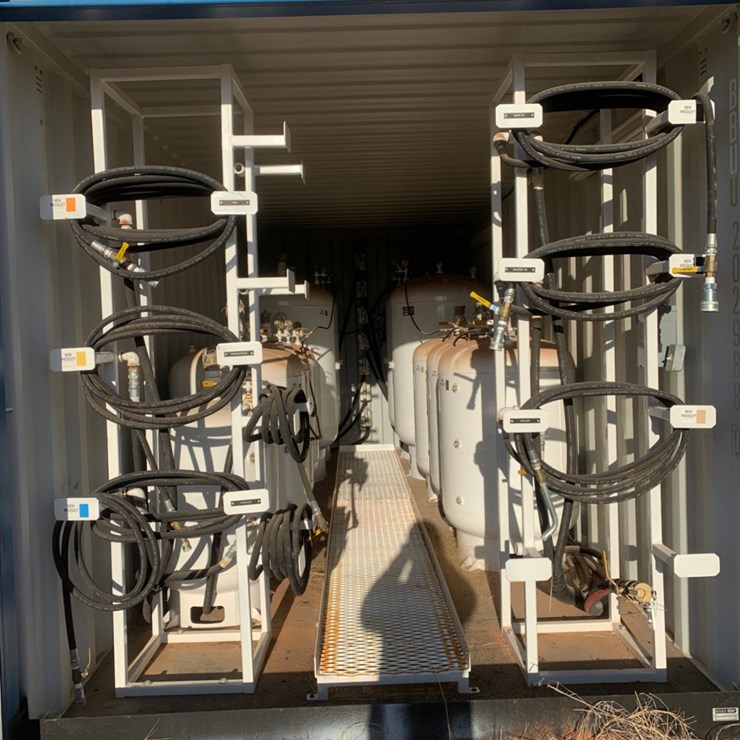 (NEW) 20’ L x 8’ W x 8’ T Sea Container Sage Oil Vac Lubricator