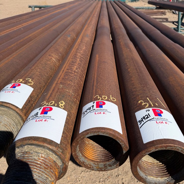 6-1/4" OD X 2-1/4" ID X 30.6' L SGL. RECESS SLICK DRILL COLLAR W/ 4-1/2" XH CONN.