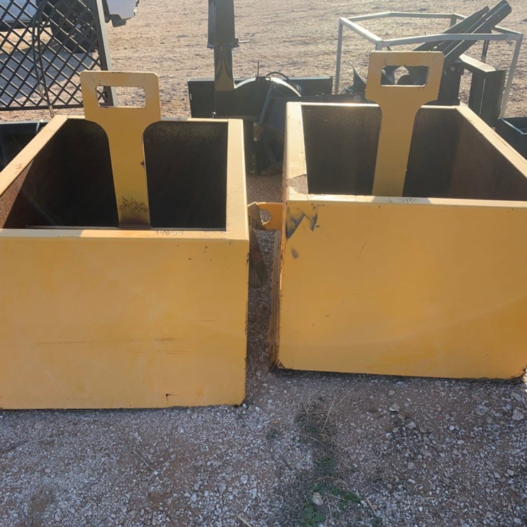 (2) 4’ L x 3’ W x 28” Concrete Mixing Bins
