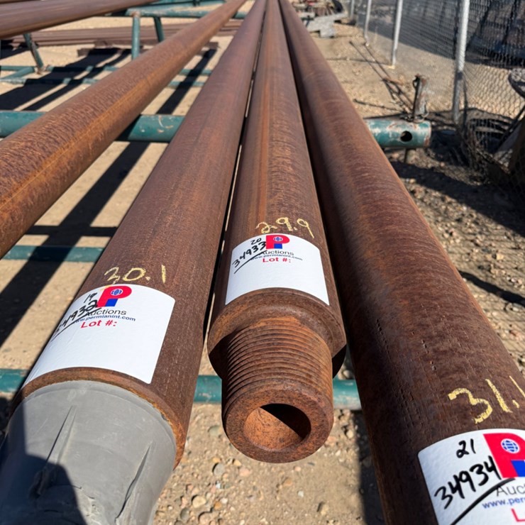 6-1/4" OD X 2-1/4" ID X 29.9' L SGL. RECESS SLICK DRILL COLLAR W/ 4-1/2" XH CONN.