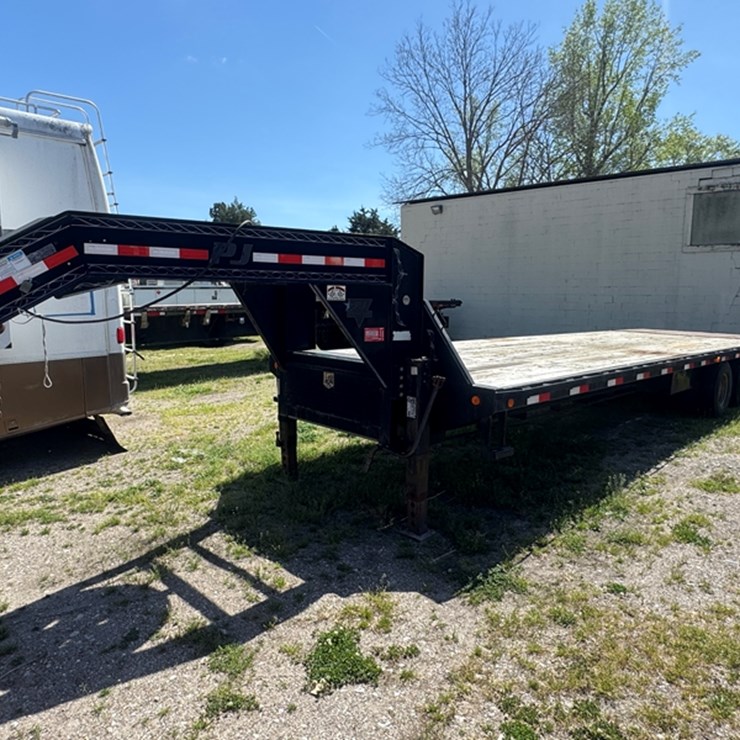 2014 PJ EQUIPMENT TRAILER - 25' DECK + 6' 6' HYDRAULIC RAMPS, 4P5FD3022E1206624