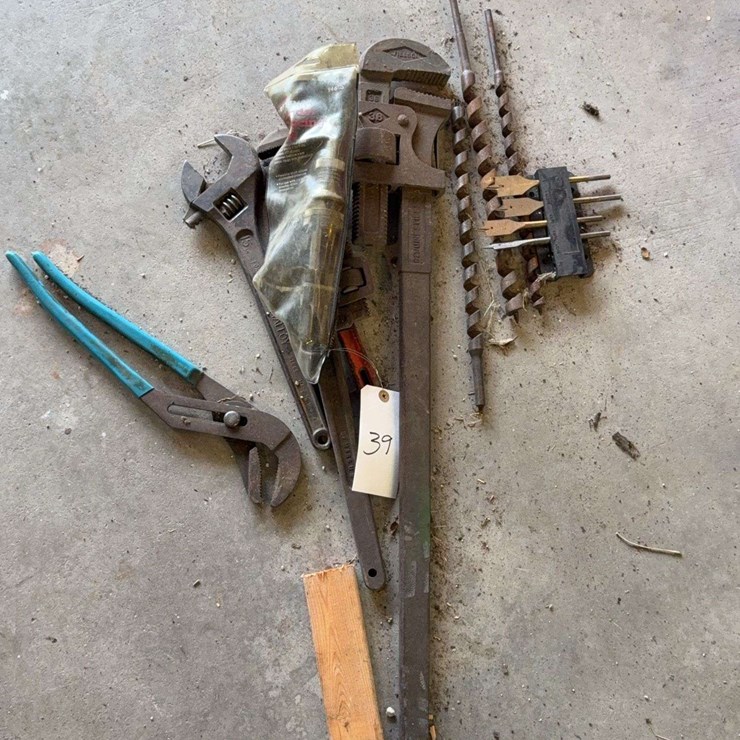 Assorted Wrenches, Drill Bits and Tool Accessories