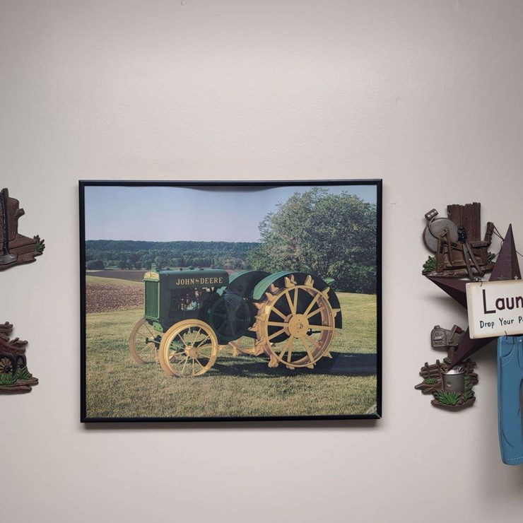 Framed John Deere Tractor Print