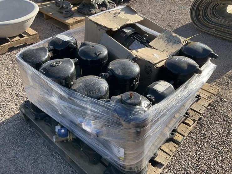 pallet-of-compressors-&-electric-motor-image-3