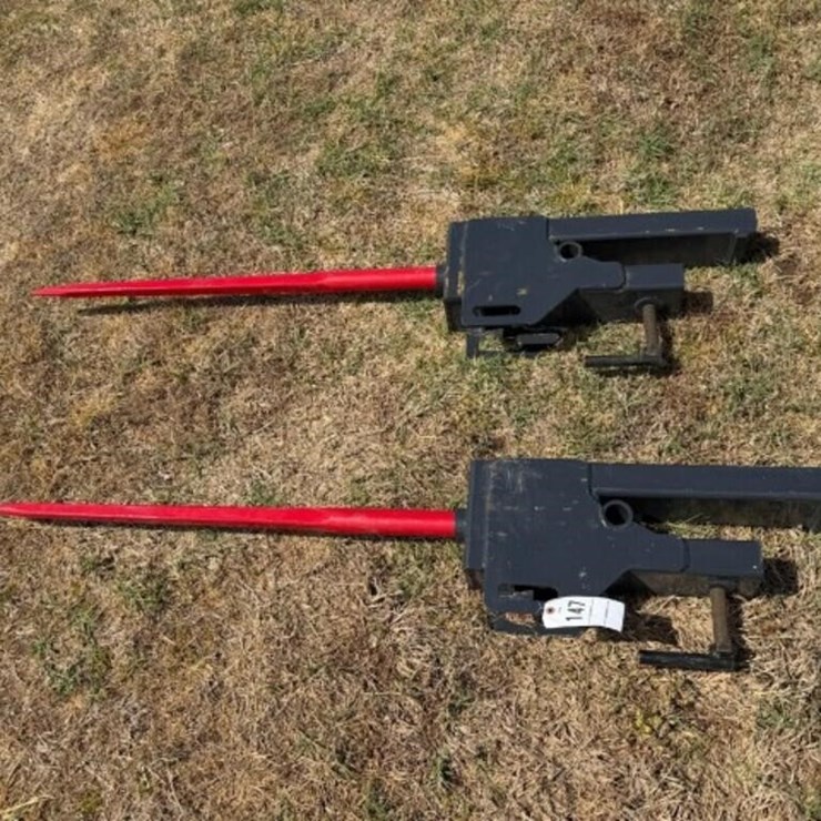 Skid Steer- Pallet fork Bale Spike Attachements
