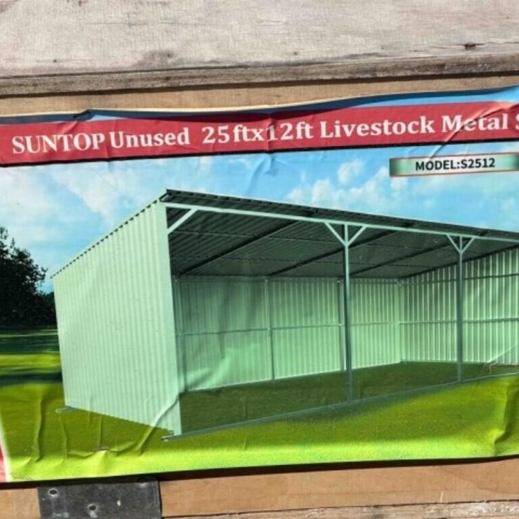 Suntop 25’x12’ Metal Livestock Shed