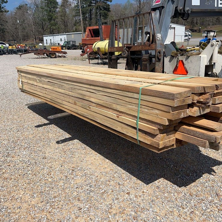(50) Pine 2" x 8" Rough Cut Lumber - 12-14' Long