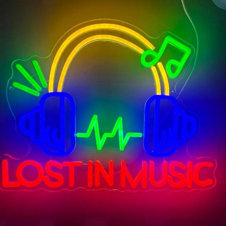 New Lost In Music 13in x 17in LED Light-Works