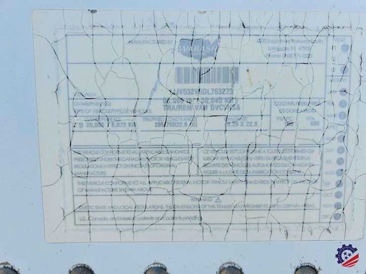 2013-wabash-53'-dry-van-sheet-&-post-t/a-plate-van-trailer-image-26