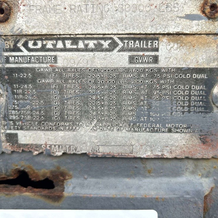 UTILITY FLATBED