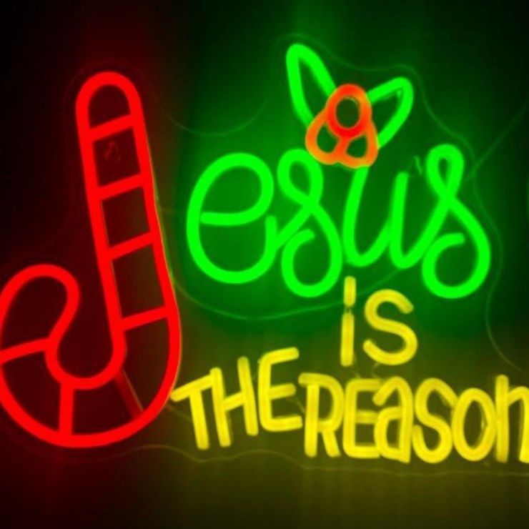 New Jesus is The Reason 12in x 16in LED Light-Works