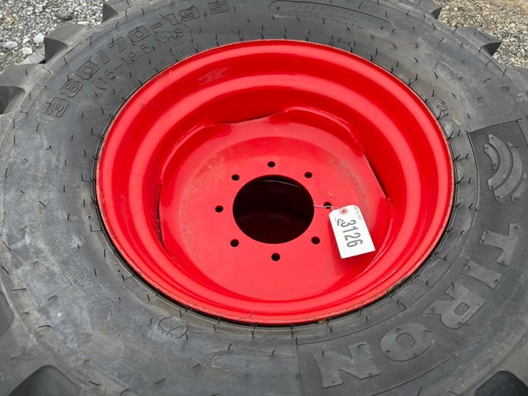 tiron-380/70-19.5-tires-w/-8-lug-rims-(pair)-image-3