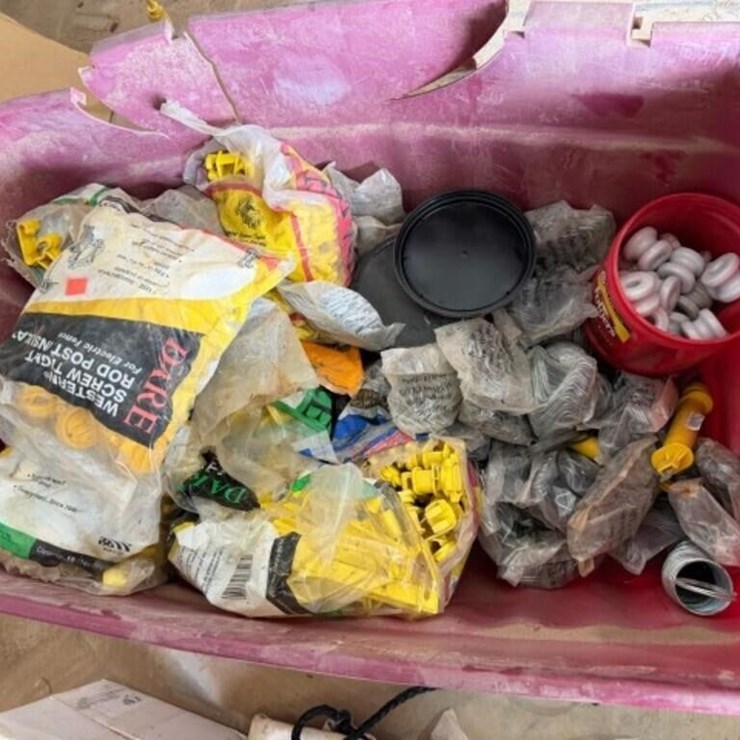 Large Assortment - insulators, fence clips,