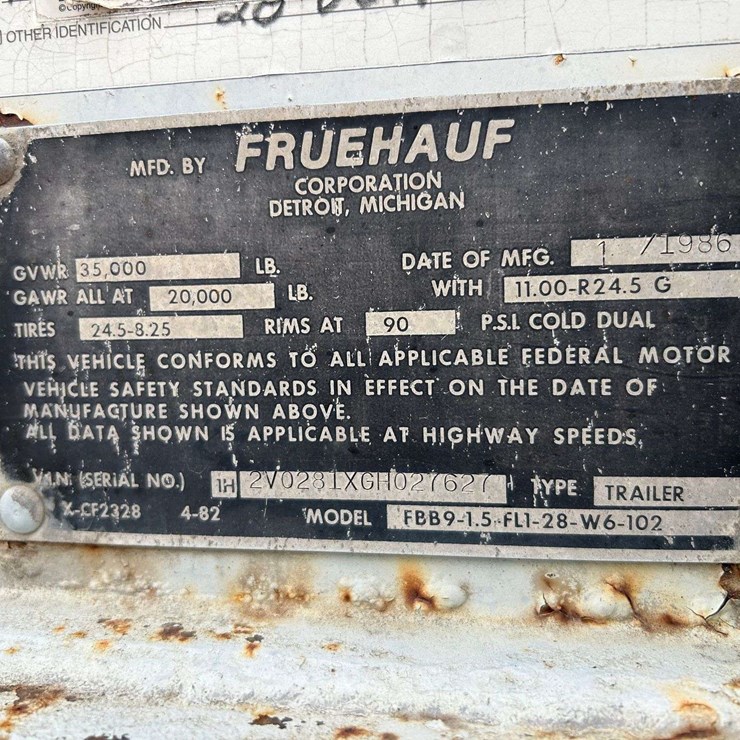 FRUEHAUF 28FT