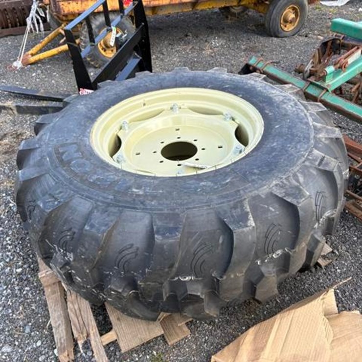 Tiron 16.9-24 Tire w/ 8-Lug Rim (single)