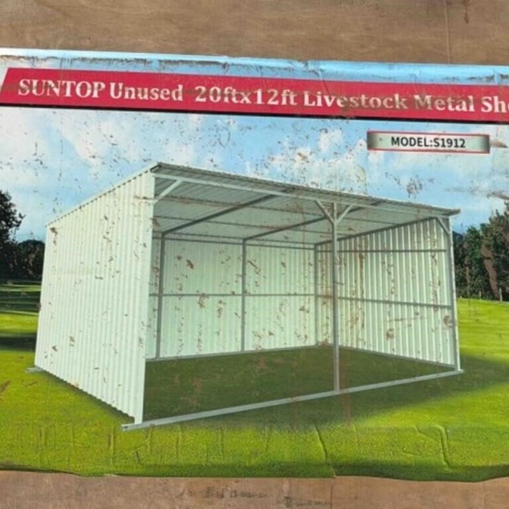 Suntop 20’x12’ Metal Livestock Shed