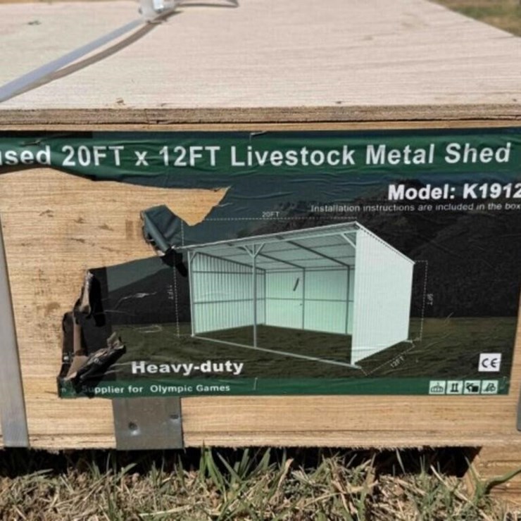 20’x12’ Metal Livestock Shed