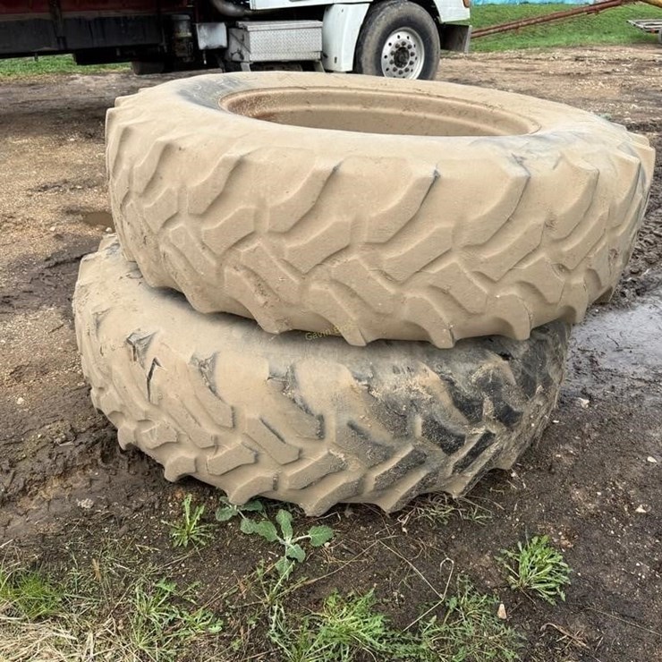 (2) 9 Bolt Dual Tires 18.4 R38