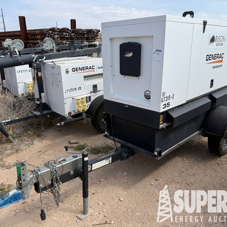 (3-63) 2018 GENERAC MMG35DF4 27KW Portable AC Gene...