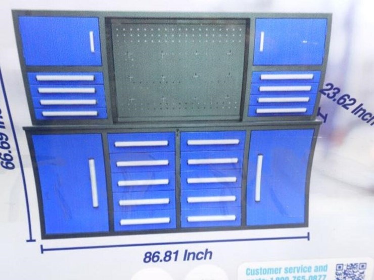 unused-steelman-7-ft-garage-cabinet-work-bench-image-7