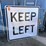 #3933-•-retired-white-fiberglass-road-sign-image-2