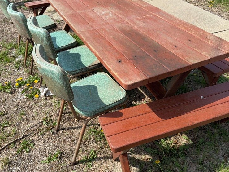 eight-foot-table-with-benches-and-chairs-image-4