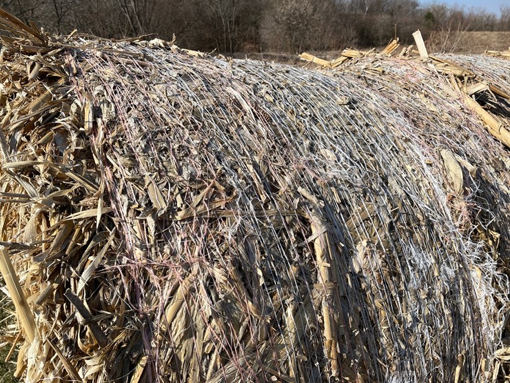 #1501-•-(8)-2025-4'-x-5'-corn-stalk-round-bales-(connersville,-wi)-image-9